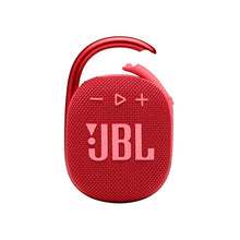 Load image into Gallery viewer, JBL Clip 4 Outdoor IPX7 Waterproof Portable Bluetooth Speaker with Hook Red
