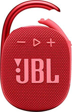 Load image into Gallery viewer, JBL Clip 4 Outdoor IPX7 Waterproof Portable Bluetooth Speaker with Hook Red
