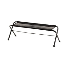 Load image into Gallery viewer, Snow Peak Mesh Folding Bench Black LV-071M-BK
